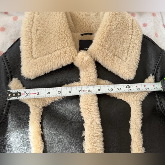 NWOT Mango Shearling-lined fur-effect coat - size M - Picture 11 of 12